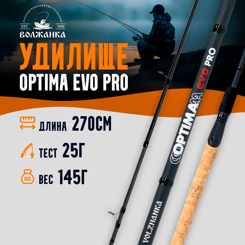 Удилище "Volzhanka" Optima Evo Pro фидер 2.7м 25+г 041-0110 #1