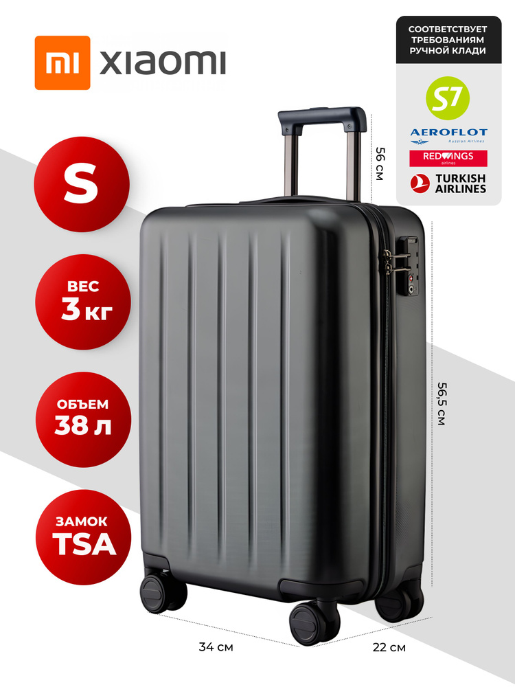 Чемодан на колесах ручная кладь размер S Ninetygo Danube Luggage 20 ...