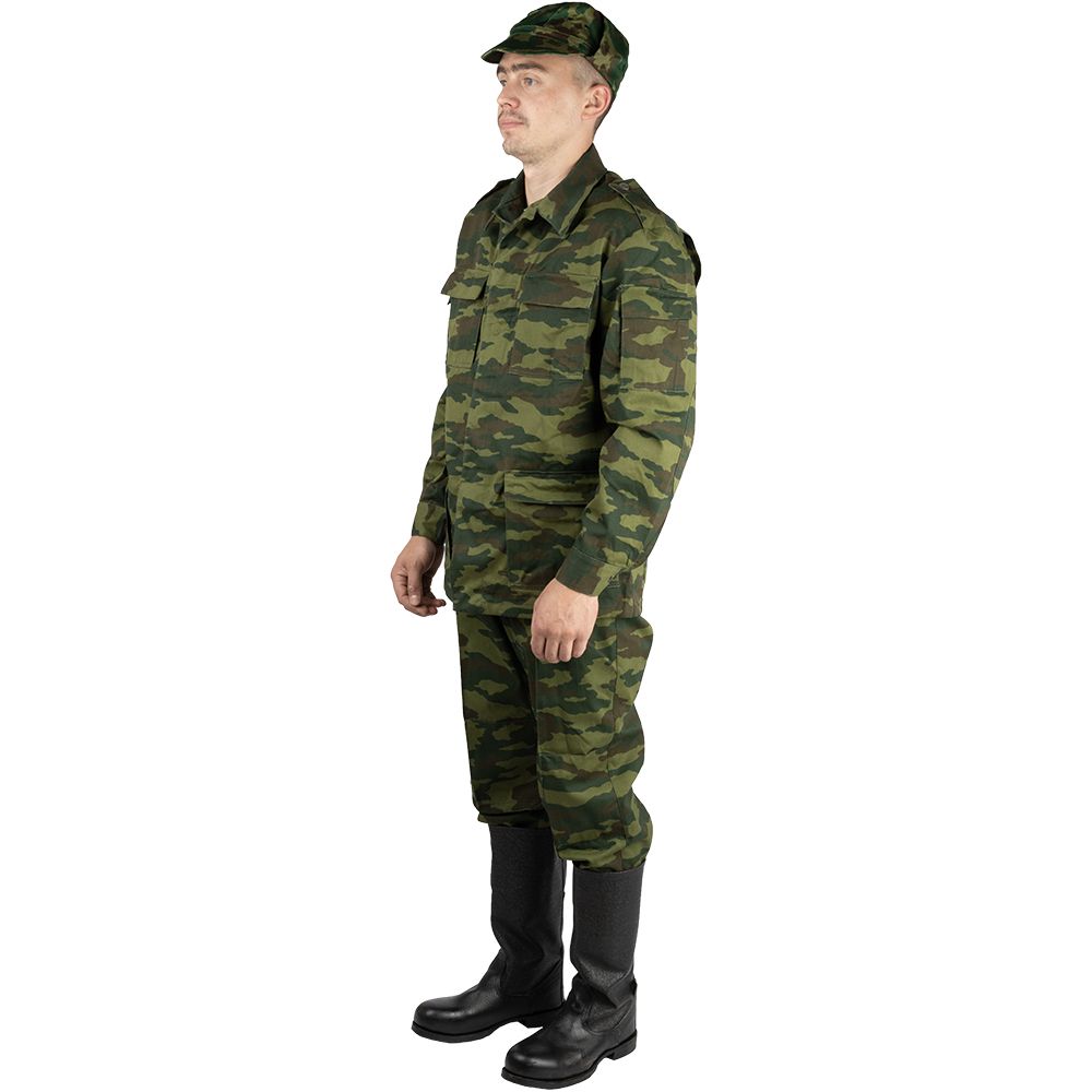 Костюм(формаодежды)военныйВСРФстарогообразца(новодел).Камуфляжзеленаяфлора(ВСР-98).Тканьхлопок(хб)