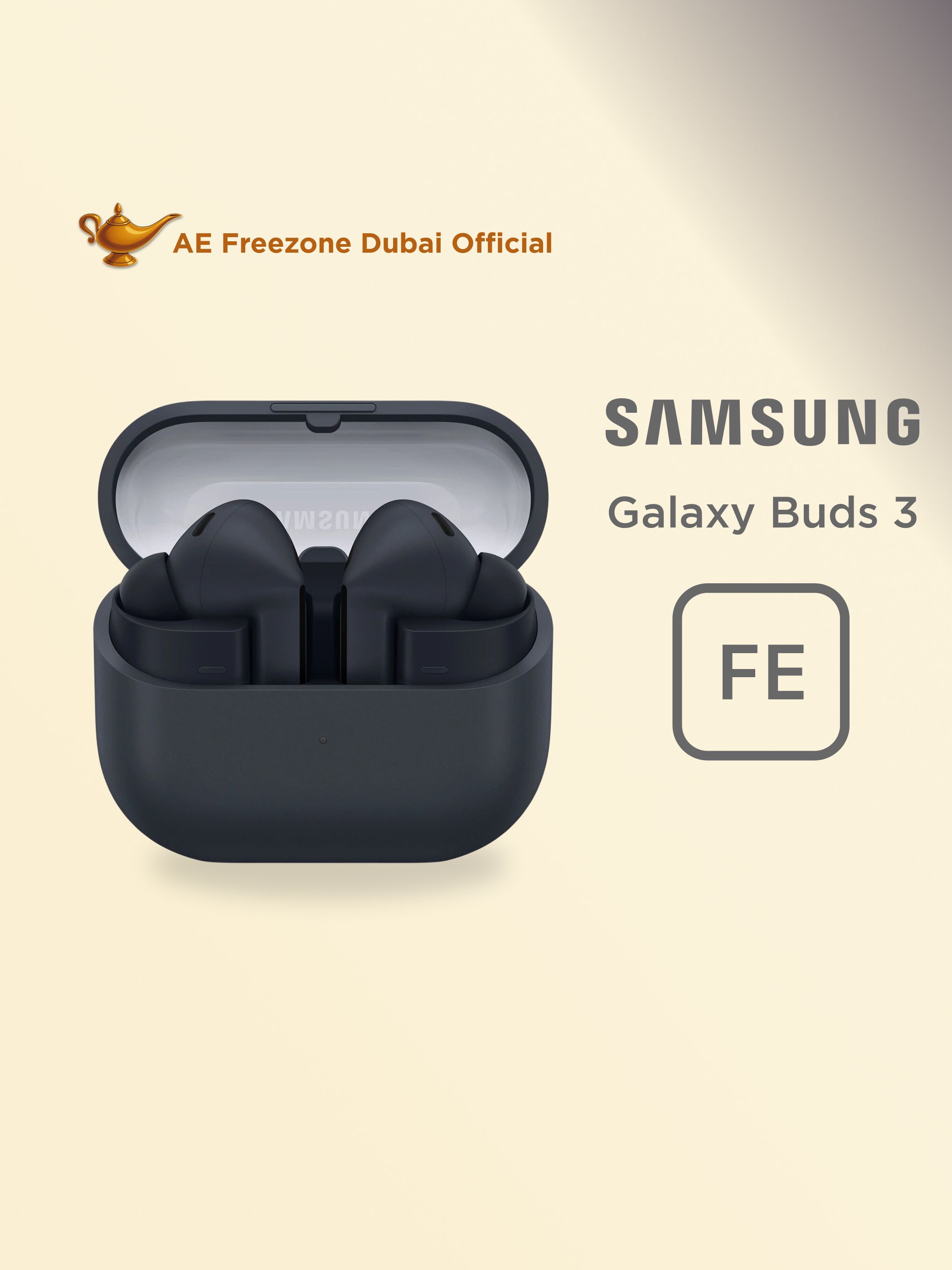 SamsungНаушникибеспроводныесмикрофономSamsungGalaxyBuds3FE,Bluetooth,USBType-C,черный