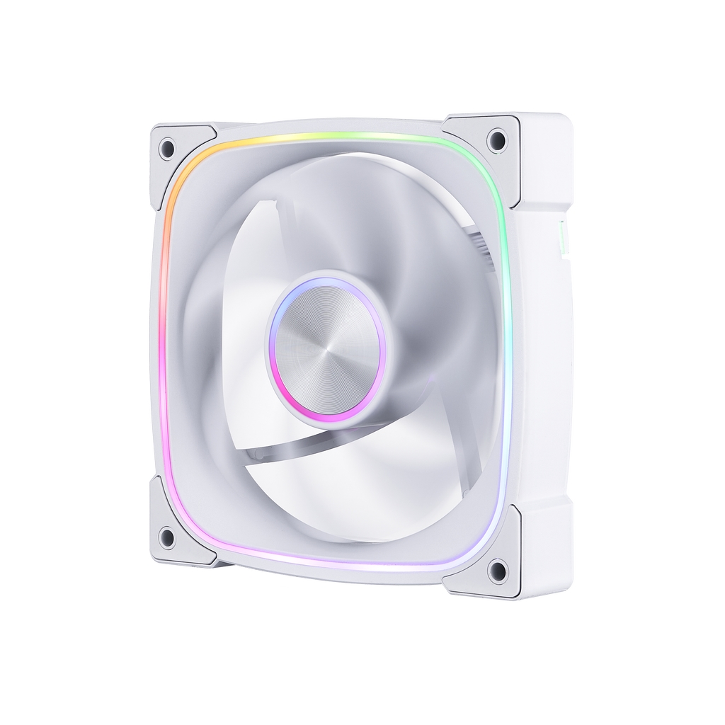 Вентилятордлякорпуса1STPLAYERFN7White/120mmARGB3pin5VPWM4pin12V600-1800rpm39.4cfm28.95dBA