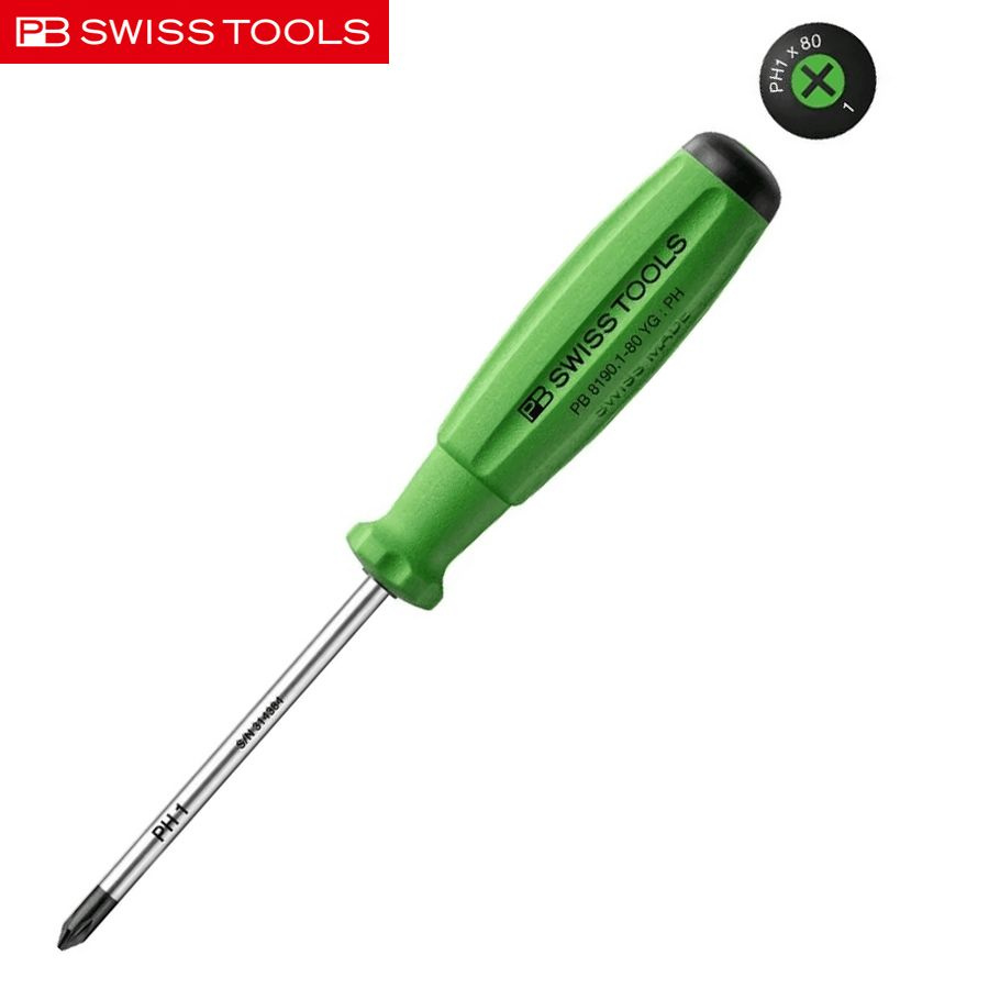 SwissGrip Крестообразная отвертка PB Swiss, длина 175 мм, NO. PB 8190 1-80 YG  #1