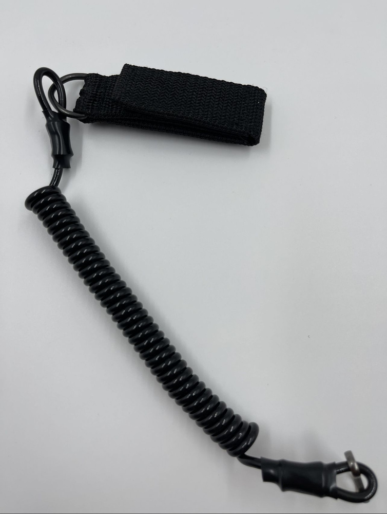 Страховочный шнур для пм с текстильной шлевкой. Тренчик на ремень. Шнур кевларовый для пистолета  #1