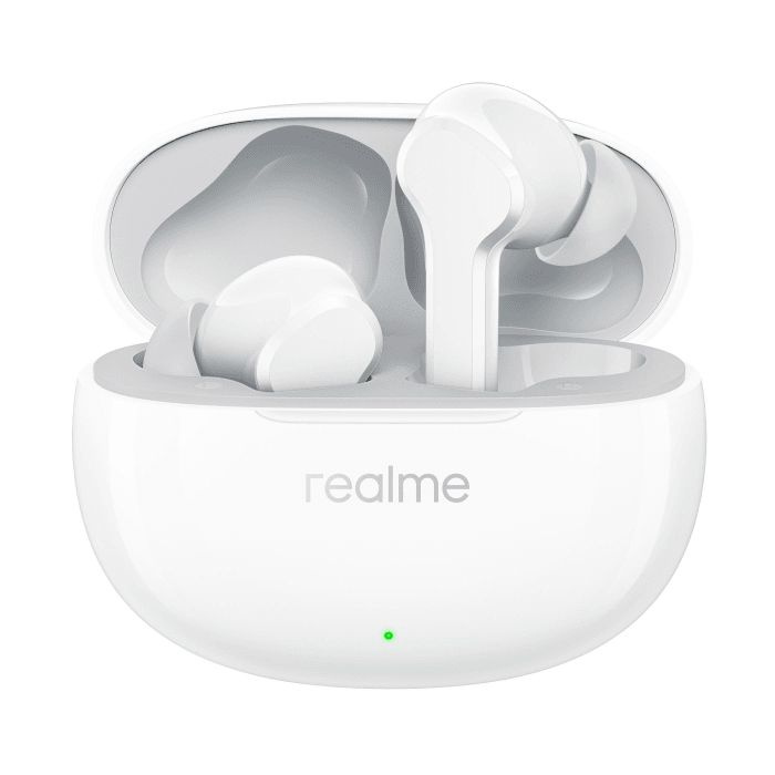 realme Наушники беспроводные с микрофоном Realme Buds T100, Bluetooth, белый  #1