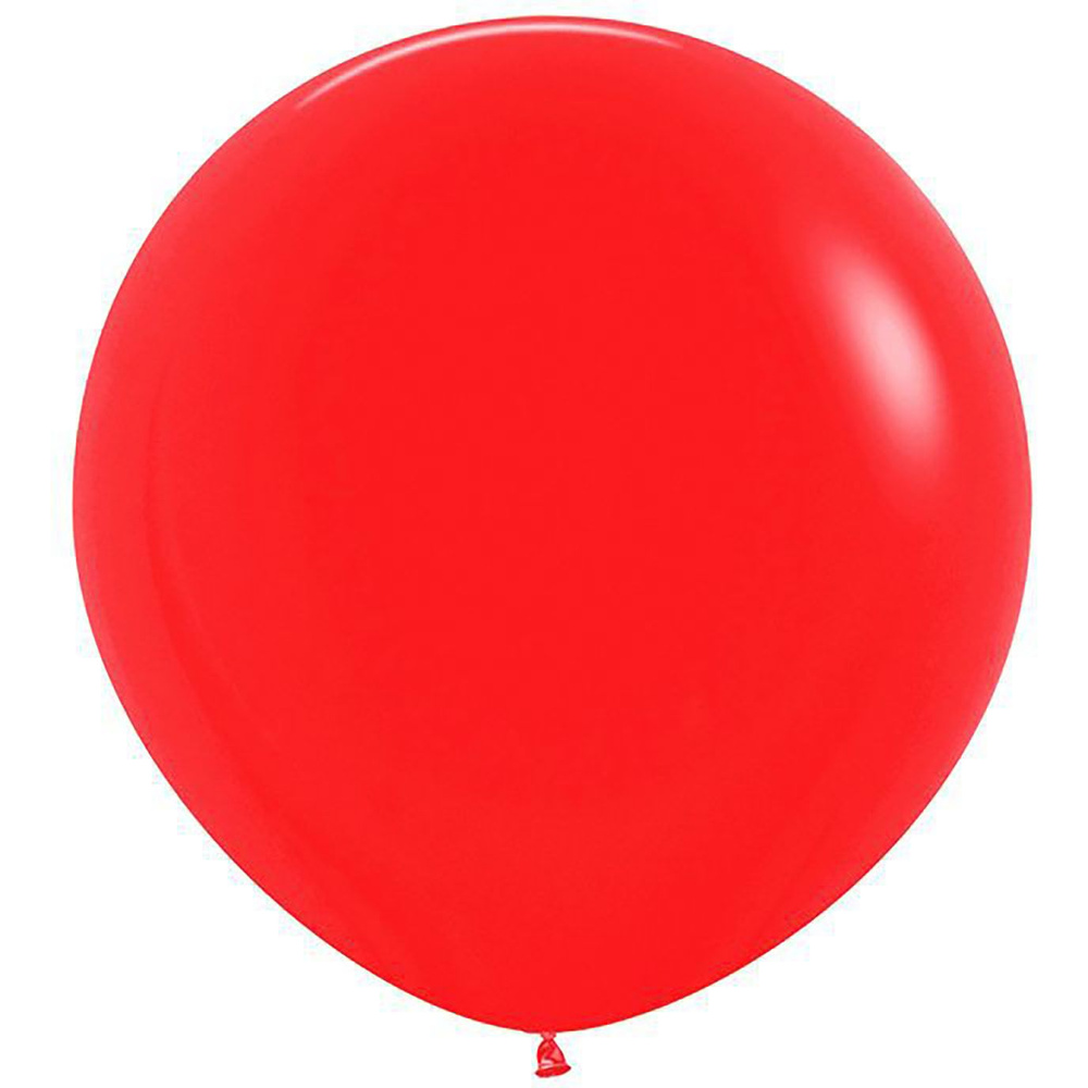 Красный, Пастель / Red, латексный шар, 60 см, 10 шт #1