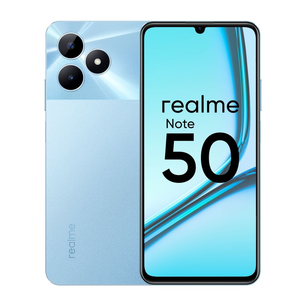 realme Смартфон Note 50 3/64 ГБ, голубой #1