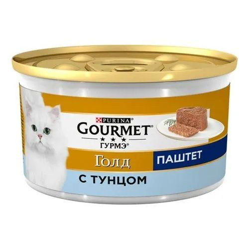 Gourmet Gold для кошек паштет с тунцом (24шт по 85г) #1