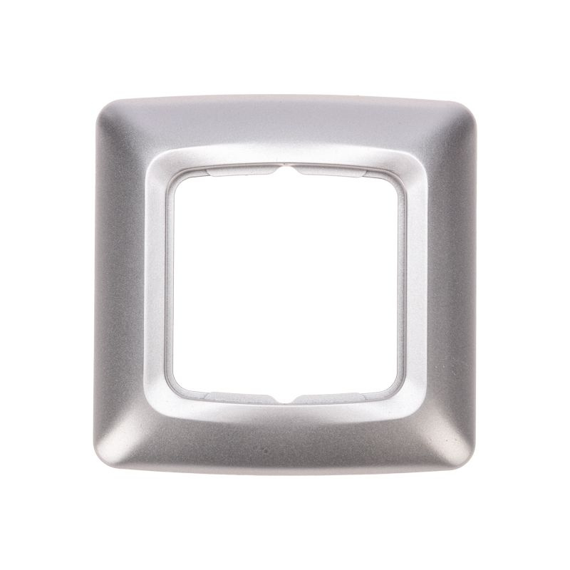 Рамка Kranz DEA 1-я горизонтальная серебряный металлик #1