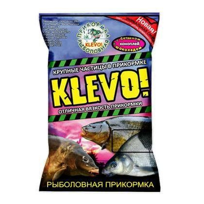 Прикормка Klevo-Классик Карп-Карась чеснок 0,9кг зеленая #1