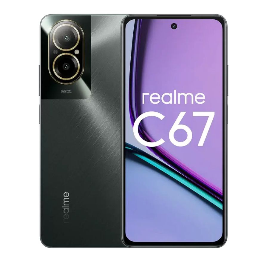 realme Смартфон C67 6/128 ГБ, черный #1