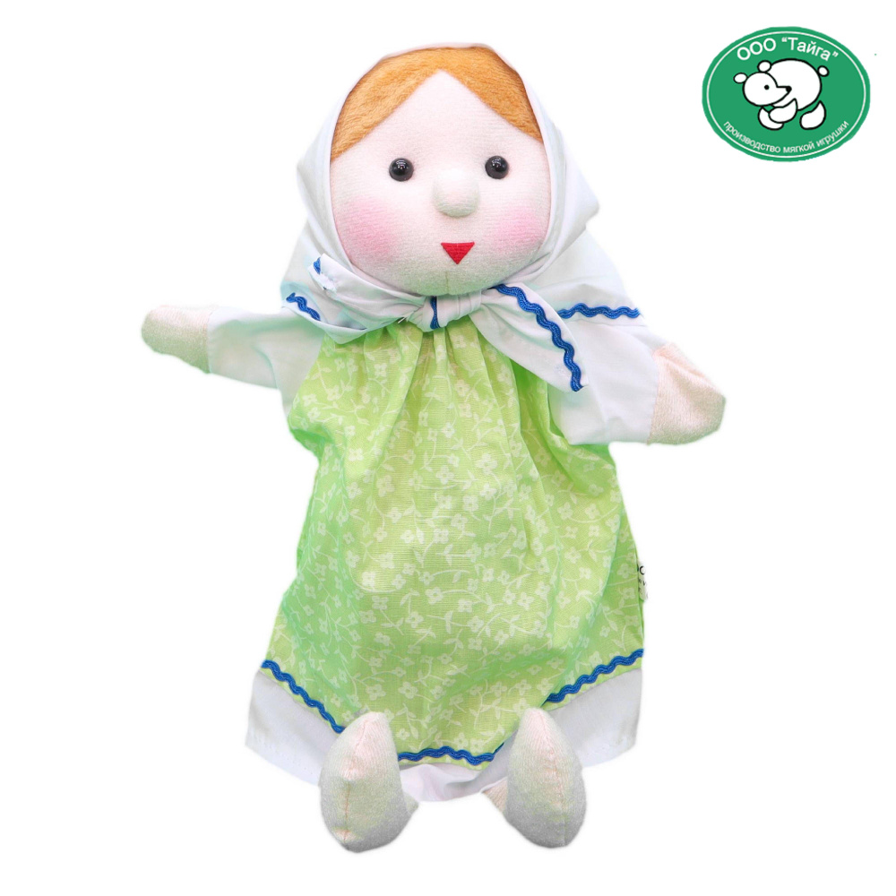Кукла-перчатка "Тайга" для детского кукольного театра на руку "Подружка" (игрушка на руку из сказки "Снегурочка") #1