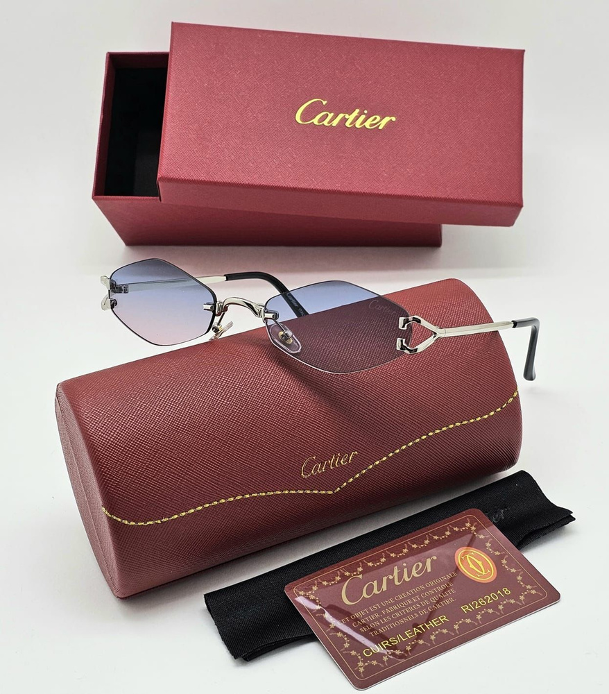 Женские солнцезащитные очки Cartier #1