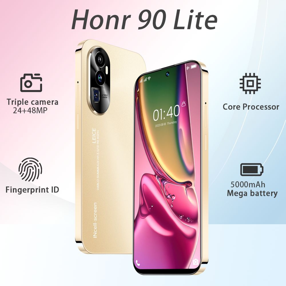 Смартфон Смартфон Игровой телефон Honr 90 Lite HD Ultimate Edition с 6.8-дюймовым большим экраном, сетью #1