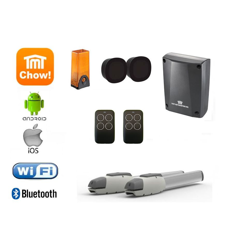 TMT Mastiff 300LLS WiFi & Bluetooth Smart Kit комплект привода для распашных ворот со встроенным аккумулятором #1