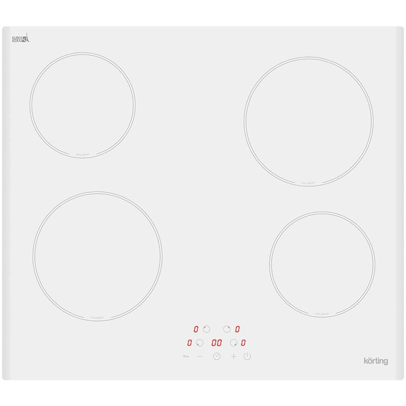 Электрическая встраиваемая варочная панель/ Korting HK 60003 BW/ Электрическая, Стеклокерамика, ширина #1