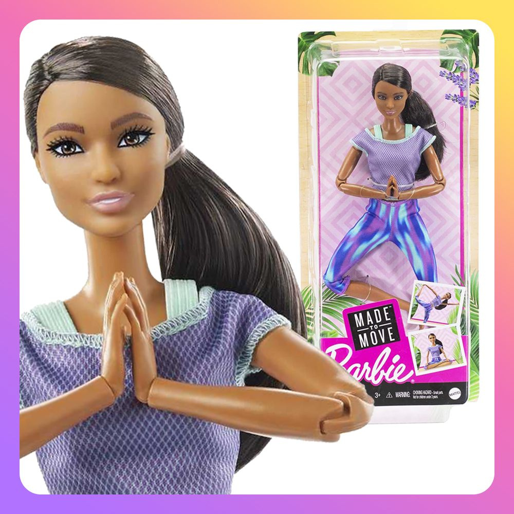 Кукла Барби - Безграничные Движения - Брюнетка (Barbie Made to Move Doll Curly Brunette Ponytail)  #1