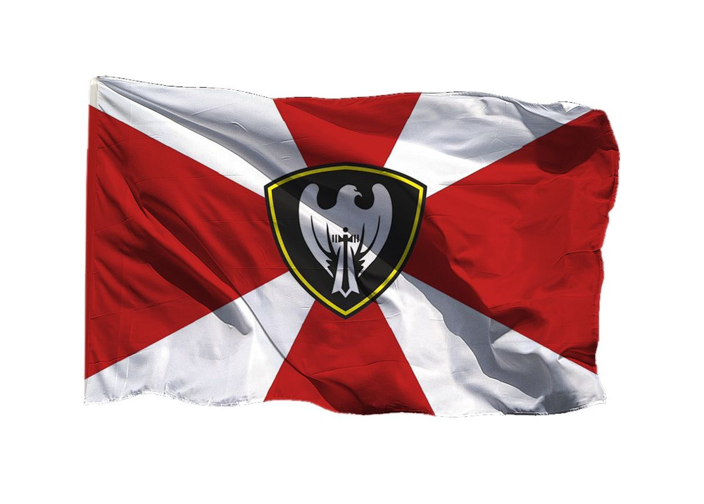 Флаг Внутренних войск ВВ с орлом 90х135 см на шёлке для ручного древка  #1