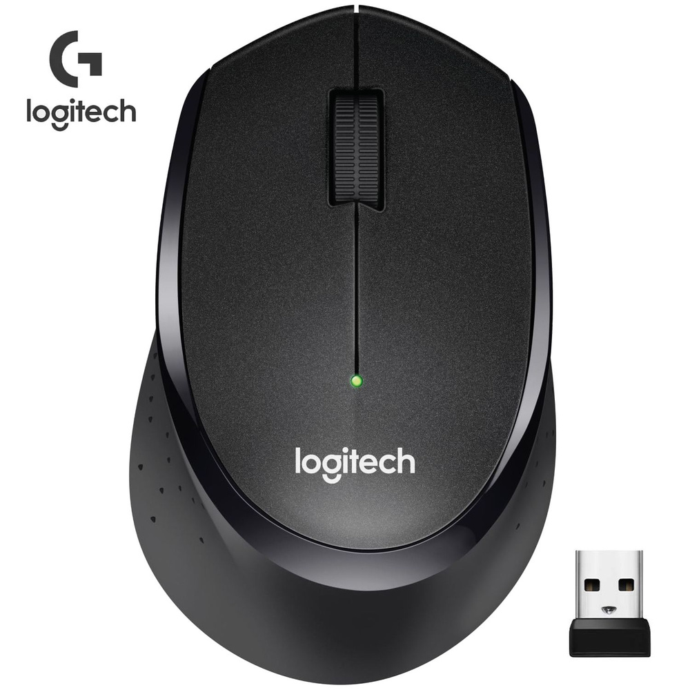 Logitech G Мышь беспроводная M330, черный #1