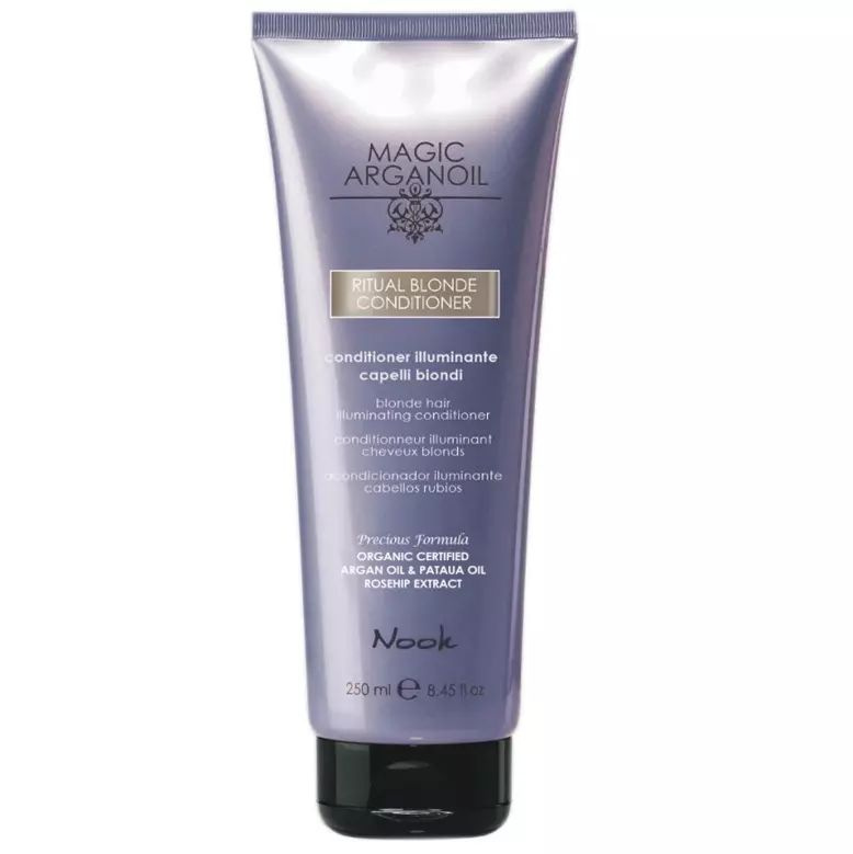 Nook Magic arganoil Blond Hair Illuminating Conditioner - Бессульфатный кондиционер "Сияющий блонд" для #1