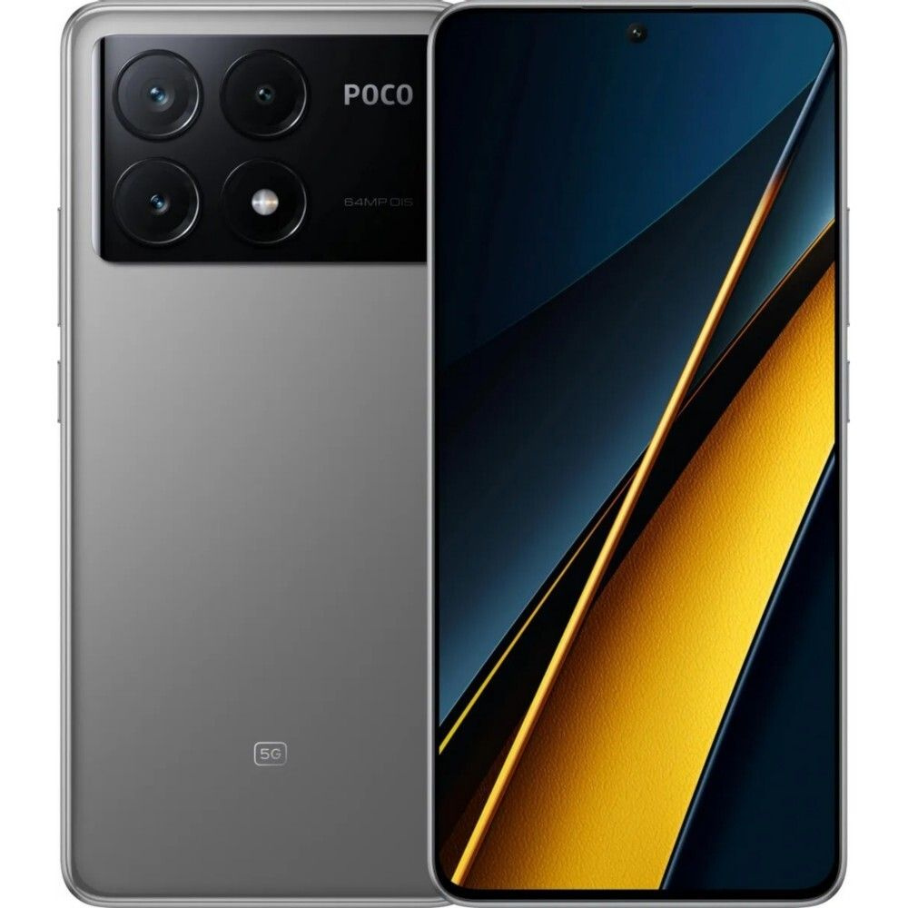 Poco Смартфон X6 Pro 5G 8/256 ГБ, серый #1