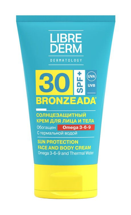 Cолнцезащитный крем для лица и тела с Омега 3-6-9 и термальной водой Bronzeada Sun Protection Face and #1