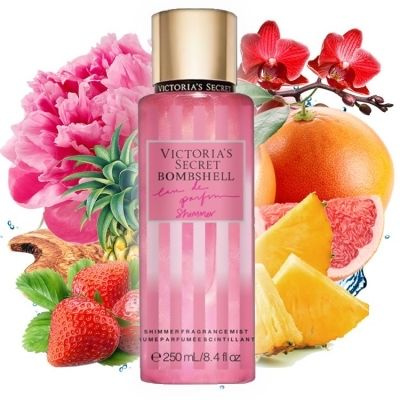 Парфюмированный спрей для тела Victoria's Secret Bombshell Eau De Parfum Shimmer  #1