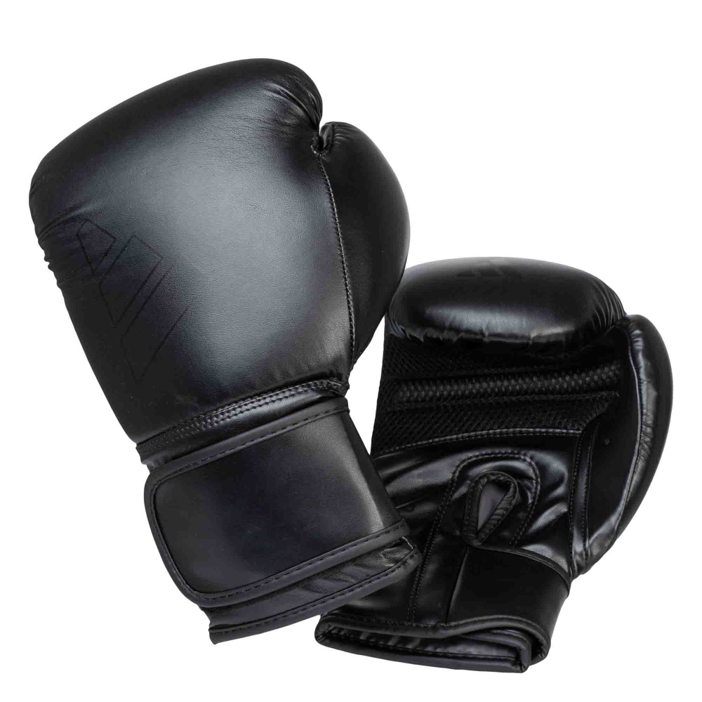Боксерские перчатки Hybrid 80 черные (14 унций) #1