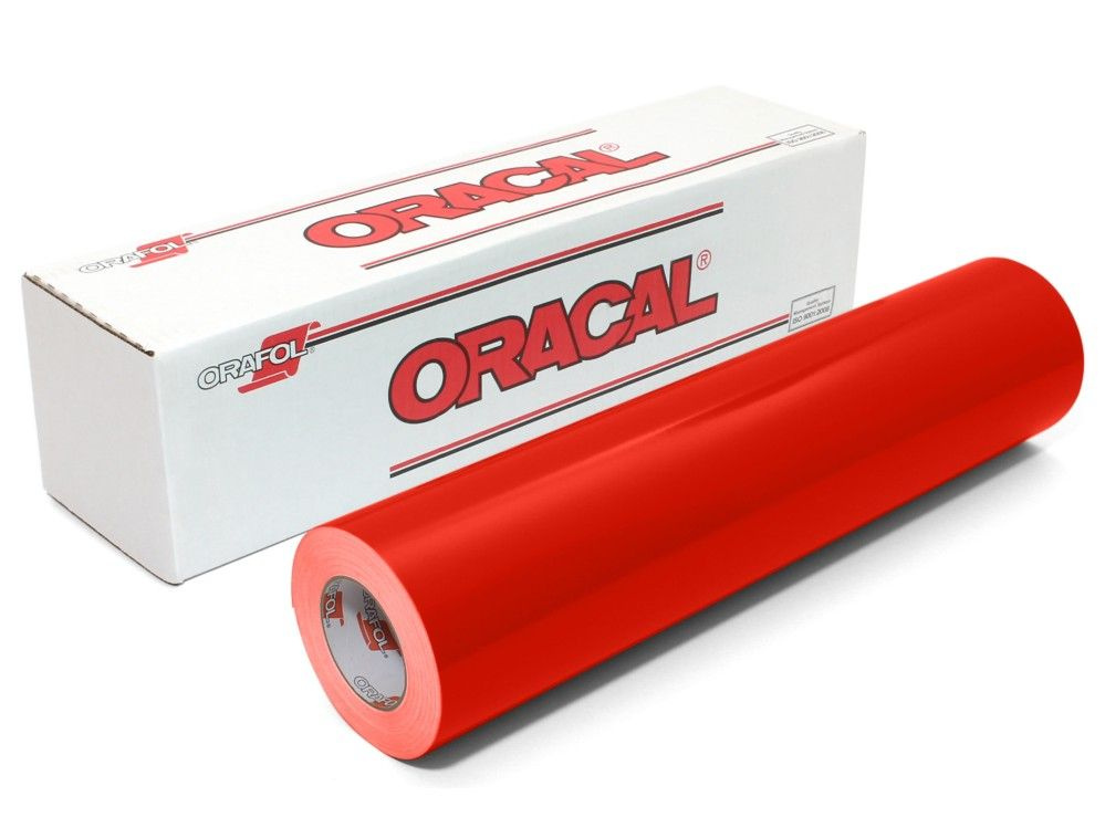 Пленка самоклеящаяся пвх Oracal 641-032М, цвет красный матовый, ширина 100 см, длина 100 см  #1