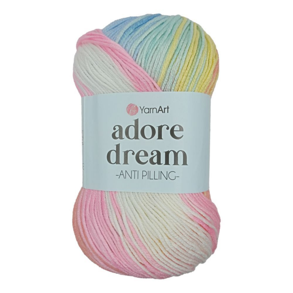 Пряжа для вязания YarnArt Adore Dream 1054 светлая радуга 100 гр/280 м 100% антипиллинг акрил  #1