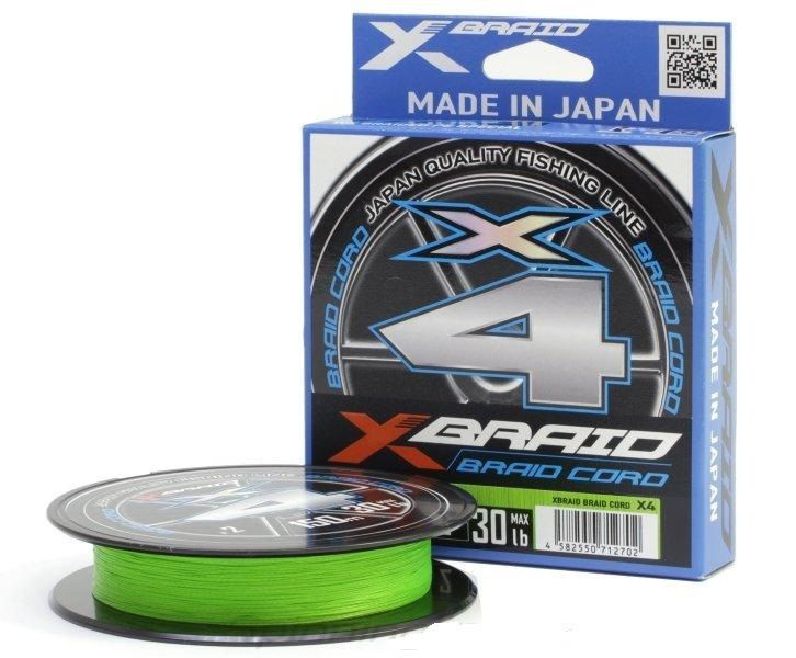 Шнур YGK X-Braid Braid Cord X4 150m #2.0, 0.235мм, 30lb, 13.5кг #1