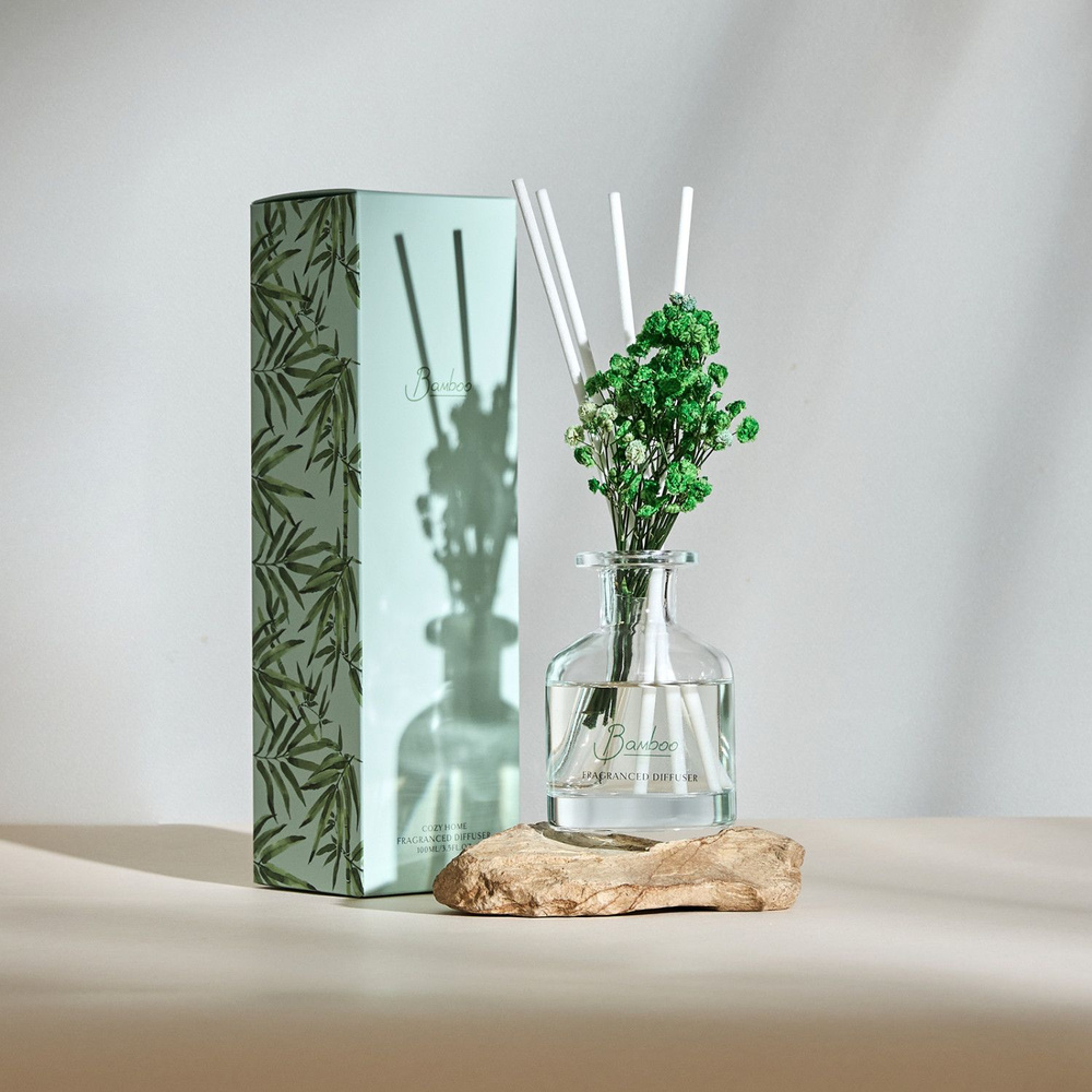 Диффузор Cozy Home "Bamboo" 7,2х7,2х24 см, цветочный, 100 мл #1