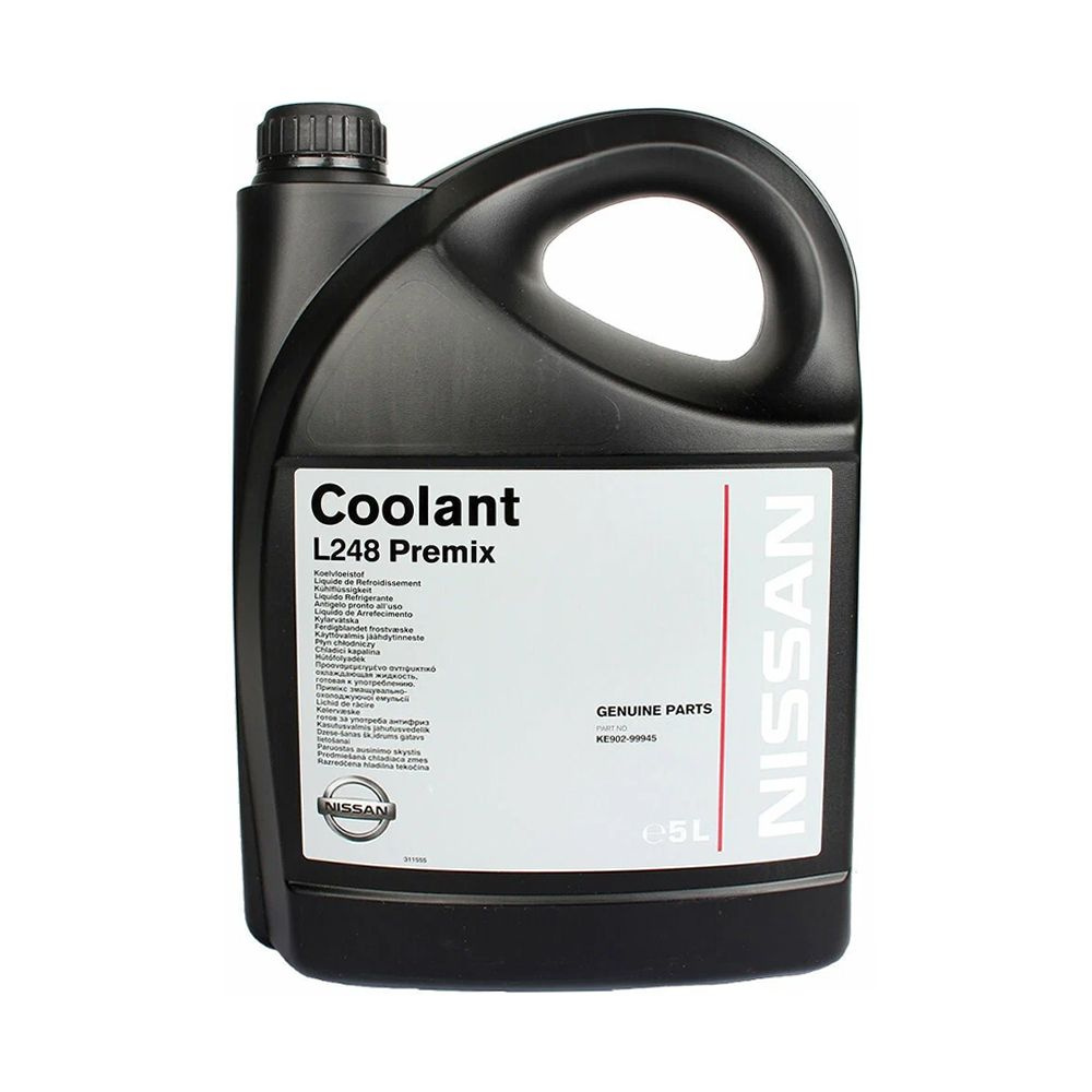 Антифриз/Жидкость охлаждающая 5л. "Coolant L248 Premix", зелёная Nissan/ KE90299945  #1