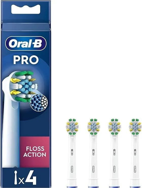 Сменные насадки для зубной щетки Oral-B EB25RX Pro Floss Action (4 насадки в упаковке)  #1