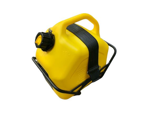 Канистра экпедиционная на передний багажник квадроцикла с корзиной (желтая)  #1