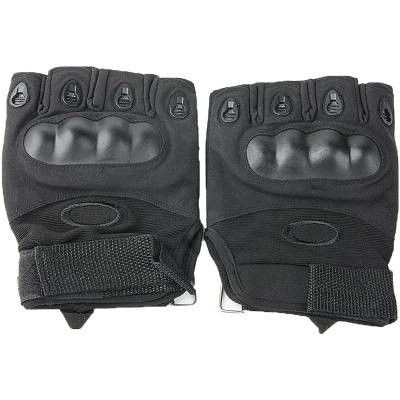 Перчатки TacVest под Oakley цвет Черный без пальцев с защитой костяшек размер L  #1