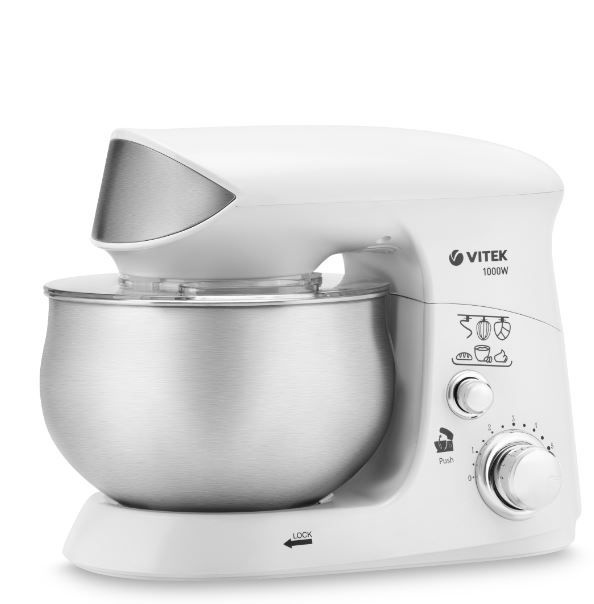 Кухонная машина, планетарный миксер Vitek VT-1444 (MC) белый/серебро  #1