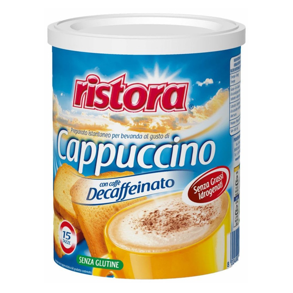 Капучино без кофеина Ristora Cappuccino Decaffeinato растворимый 250гр  #1