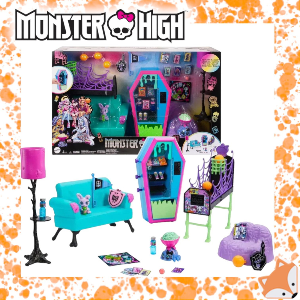 Мебель для кукол для гостиной Monster High для студентов HNF67 #1