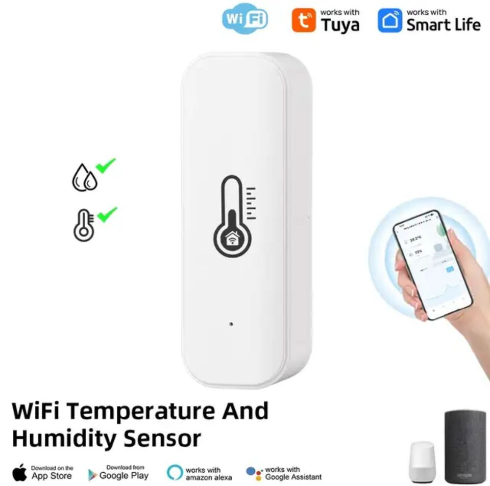 Умный WiFi датчик температуры и влажности.WIFI.TUYA .SMART LIFE #1