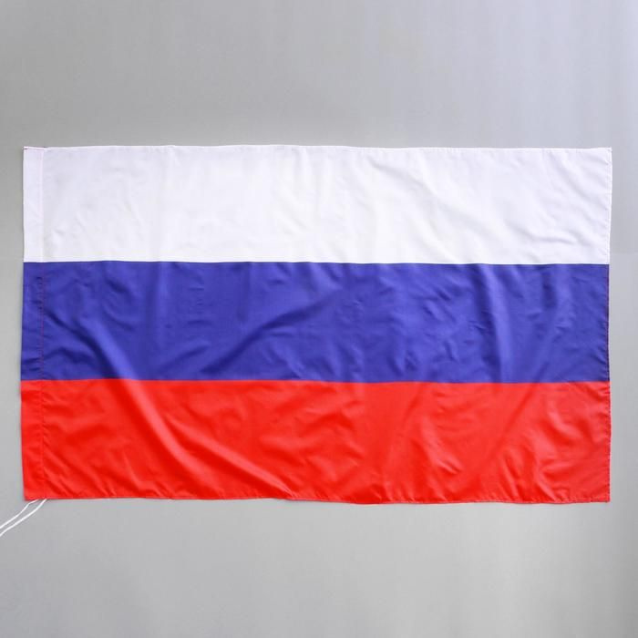 Флаг России, 90 х 145 см, полиэфирный шёлк #1