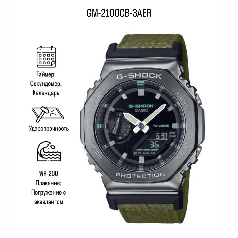 Часы наручные G-SHOCK GM-2100CB-3AER GM-2100CB-3ADR #1