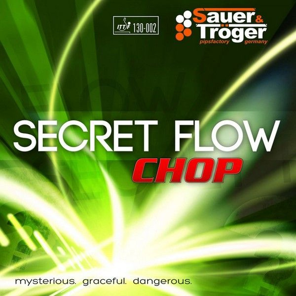 Sauer Troger Secret Flow Chop, 1.5, Черный. Накладка для ракетки настольного тенниса.  #1