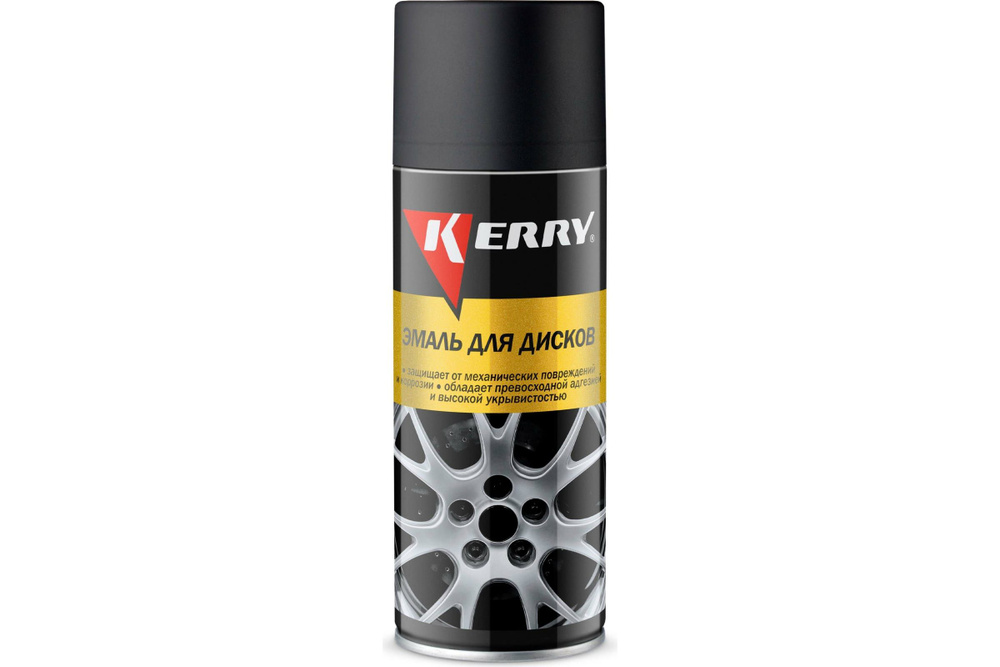 Эмаль для дисков KERRY черная матовая KR-960.6 #1
