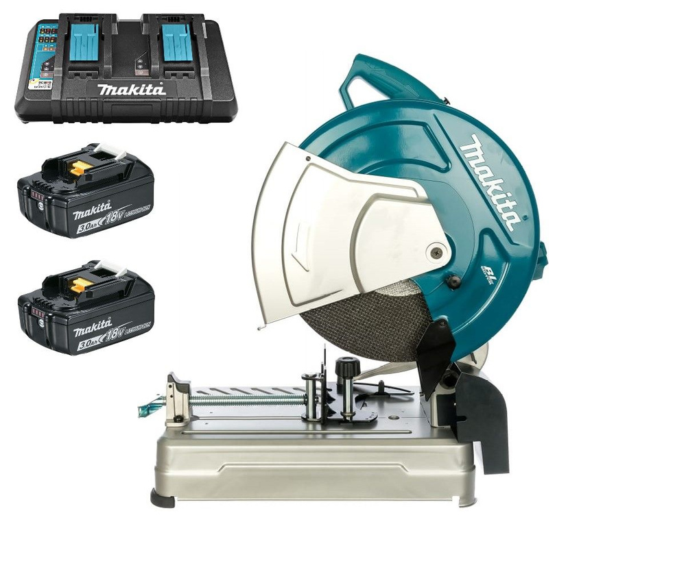 Пила монтажная аккумуляторная Makita DLW140PF2 (18V, 2 x 3Ah, DC18RD на 2 порта)  #1