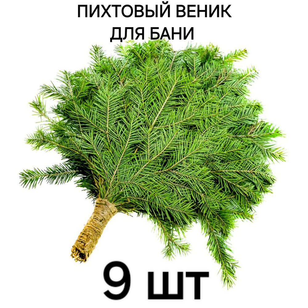 Лесные дары Урала Веник для бани Пихтовый, 9 шт.  #1