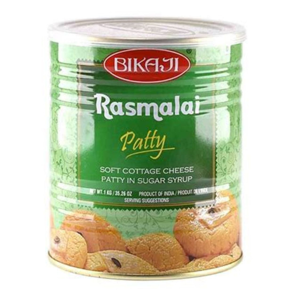 Клецки из творога мягкие Bikaji индийская сладость Расмалай Пати, Rasmalai Patty, 1250 г  #1