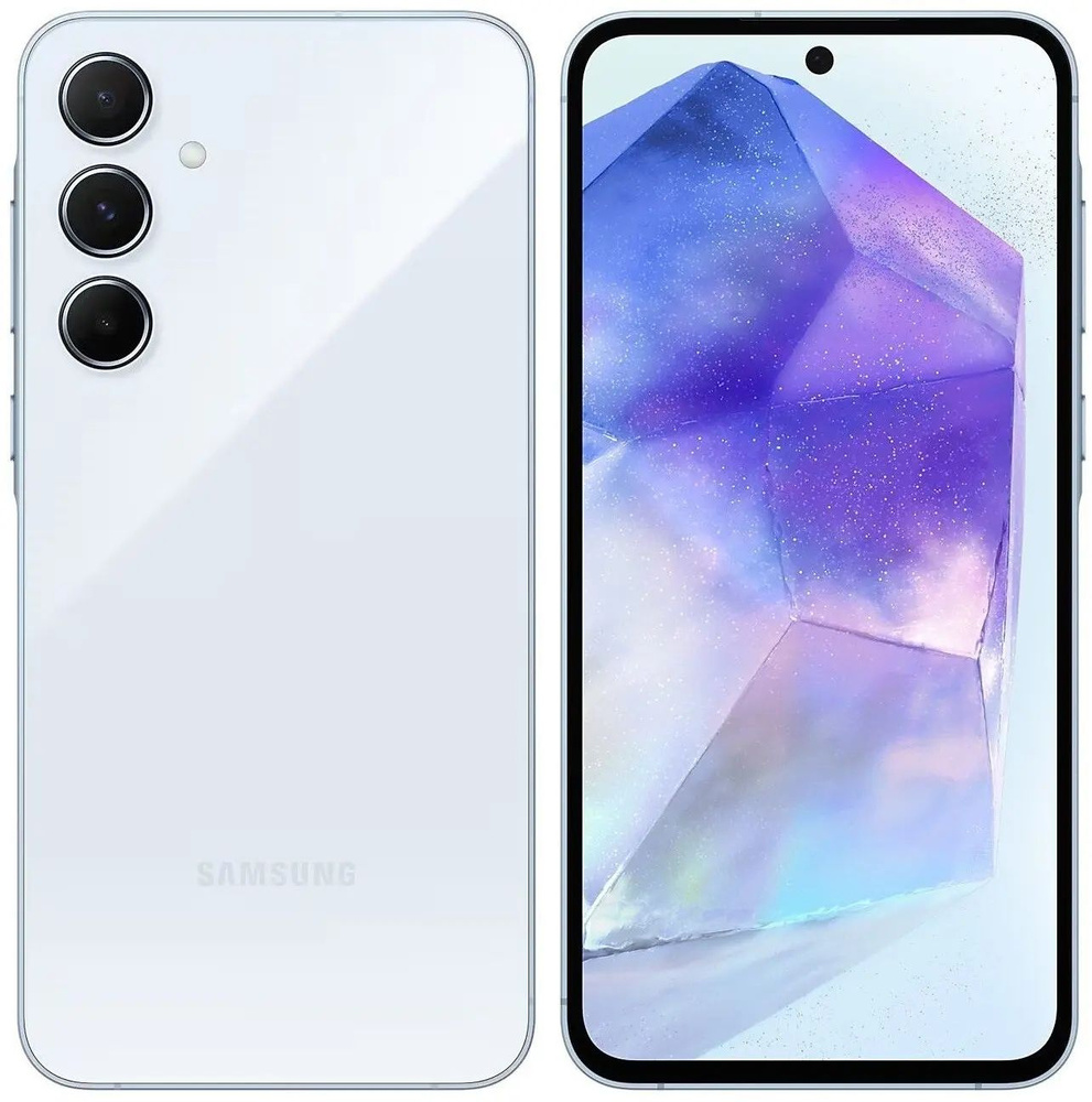 Samsung Смартфон Galaxy A55 8/128 Lilac 256 ГБ, голубой #1