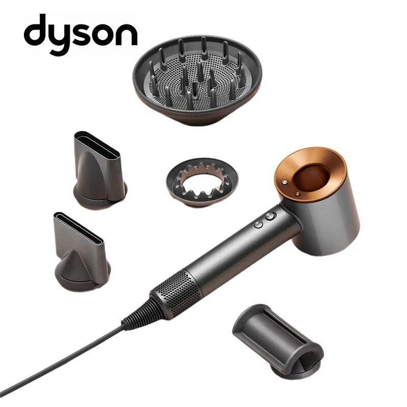 Фен для волос dyson-222-c22e8bb8edb7 2300 Вт, скоростей 3, кол-во насадок 5, медь  #1