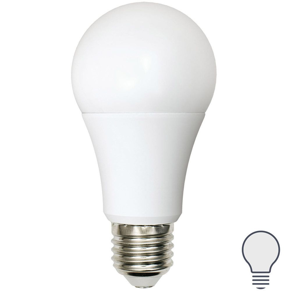 Лампа светодиодная Volpe E27 210-240 В 8 Вт груша матовая 640 лм, нейтральный белый свет  #1