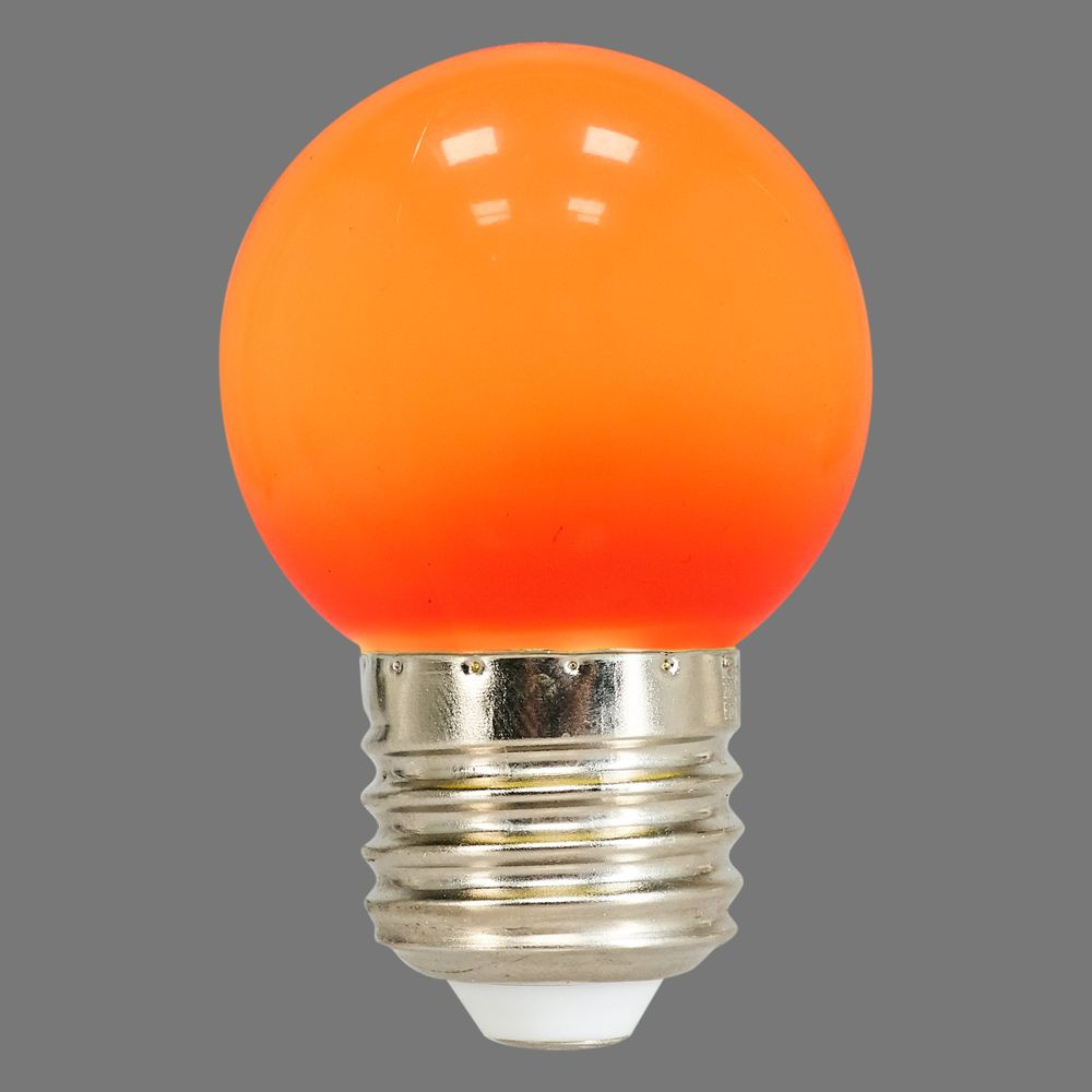 Лампа светодиодная Volpe E27 220 В 1 Вт шар матовый 80 лм красный свет  #1